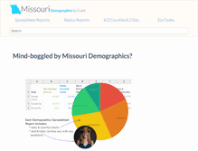 Tablet Screenshot of missouri-demographics.com